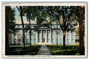 1921 North College Wesleyan University Middletown CT Morris Berman Postcard