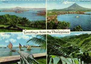 PC PHILIPPINES, TAGAYTAY, MAYON VOLCANO, Modern Postcard (b43069)