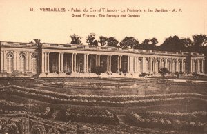 Vintage Postcard Versailles Palais Du Grand Trianon The Peristyles And Gardens