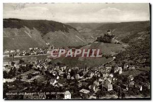 Postcard Modern Kochem und mit Burg Kond year Mosel