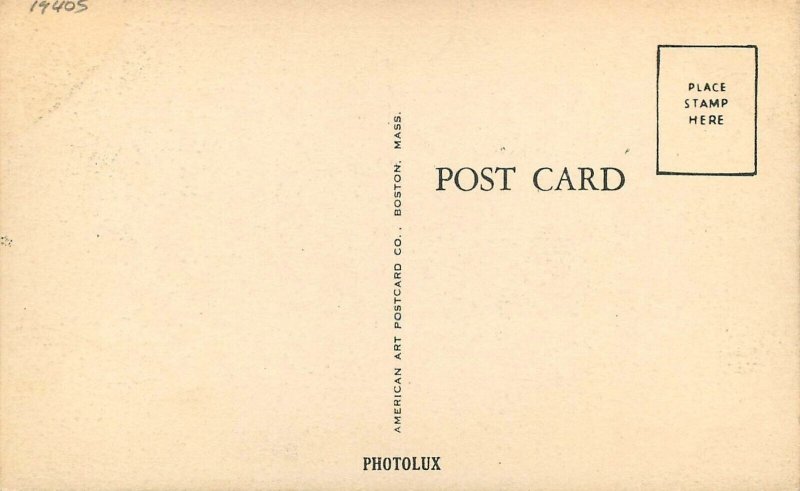 Postcard Massachusetts Southbridge Elm Street autos American Art 23-3056