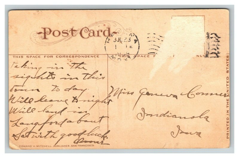 Vintage 1908 Postcard State Capitol Building & Grounds Helena Montana