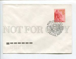 403889 LATVIA 1991 year Lacplesis POSTAL stationery postal COVER