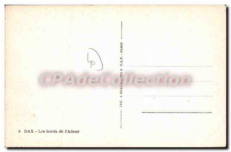 Postcard Old Dax Les Bords de l'Adour