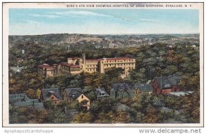 New York Syracuse Birds Eye View Showing Hospital Of Good Shepherd