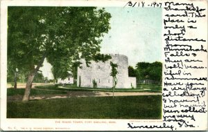 Vtg Postcard 1907 Fort Snelling Minnesota The Round Tower - Undiv Sweet Bros Pub