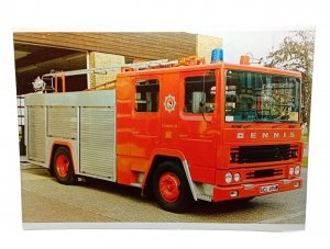 Norfolk Fire Service Dennis Engine Appliance 1981 Gorleston Vintage Postcard