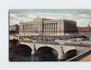 Postcard Riksdagshuset Stockholm Sweden