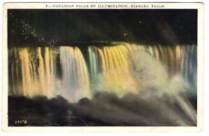 Canadian Falls by Illumination, Niagara Falls, Ontario