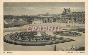 Old Postcard PARIS PLACE OF CAROUSEL