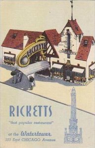 Illinois Chicago Ricketts Restaurant 1946