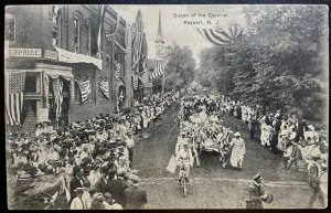 Vintage Postcard 1910 Queen of the Carnival, Parade, Keyport, New Jersey (NJ)