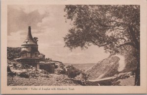 Postcard Valley of Josaphat with Absalom's Tomb Jerusalem Israel