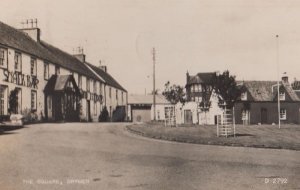 The Square Drymen Loch Lomond Snack Food Bar Climbing Frames Real Photo Postcard