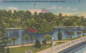 Florida Jacksonville Confederate Park Showing Scottish Rite Temple