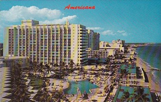 Florida Miami Beach Americana Hotel With Pool