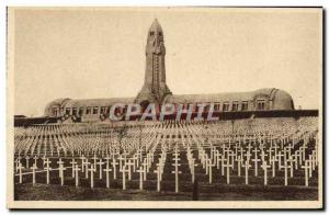 Old Postcard Douaumont Ossuary Douaumont National Cemetery