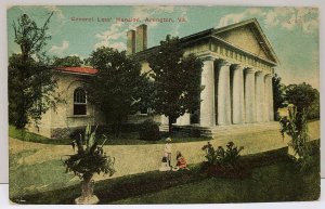 Arlington Virginia General Lees' Mansion 1911 Postcard A19