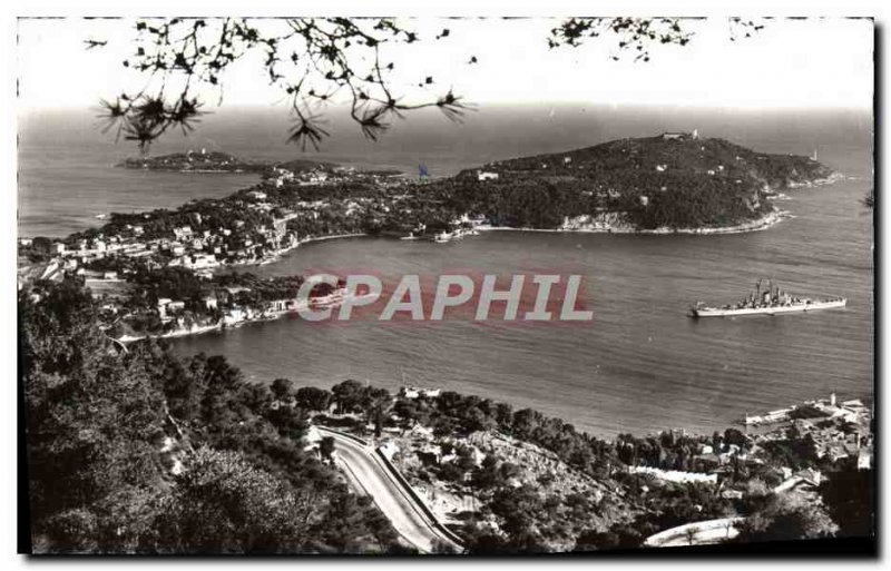 Postcard Modern Vur Villefranche Sur La Bale And Cap Ferrat