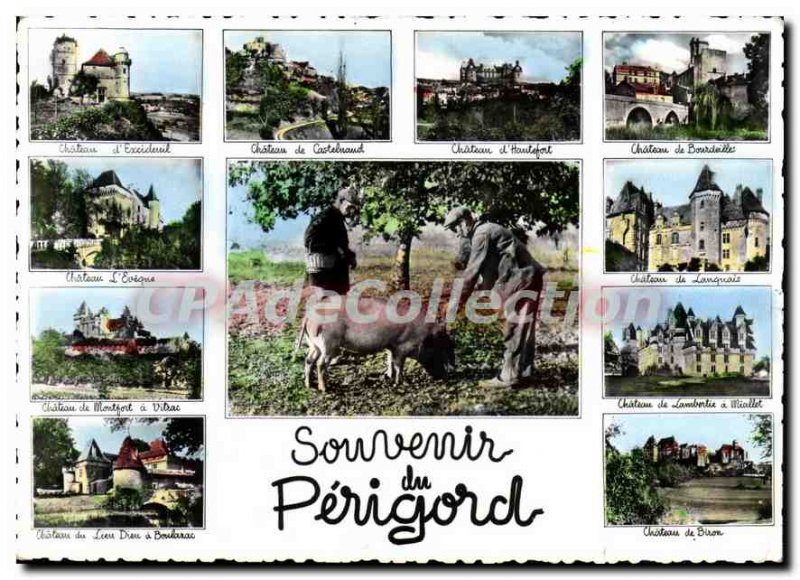 Modern Postcard Souvenir Du Perigord