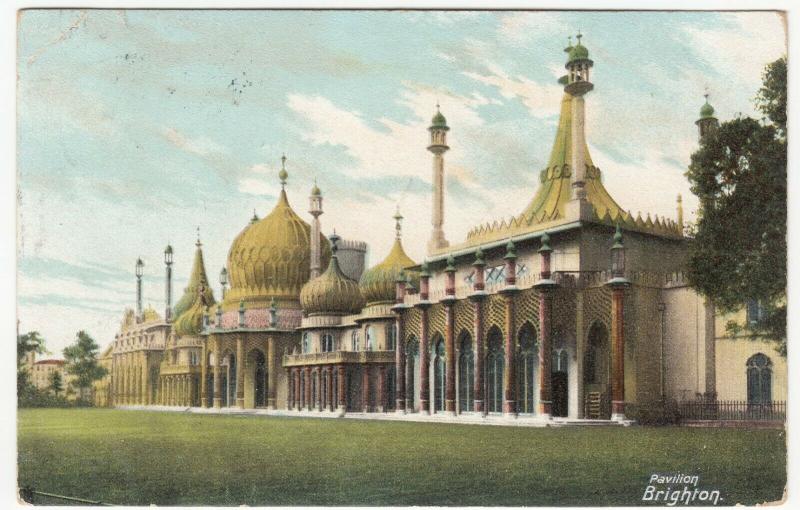 Sussex; Pavilion, Brighton PPC By BR, 1904 PMK, To L Simmons, Watford 