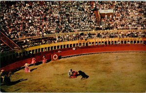 Tijuana Mexico Bull Fight Scene Colores Naturales Vintage UNP Unused Vintage