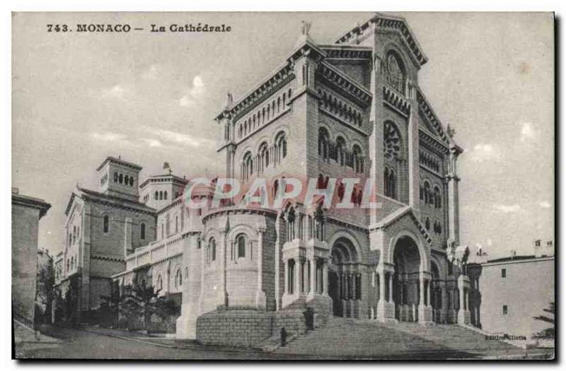 Old Postcard Monaco La Cathedrale
