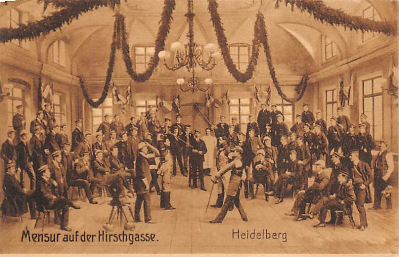 Heidelberg, Mensur auf der Hirschgasse Fencing Unused 