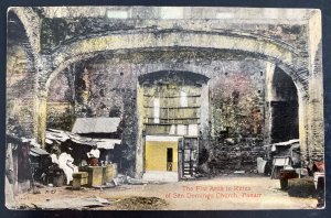 Mint Panama color Picture Postcard Flat Arch in Ruins of Santa Domingo church