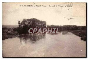 Old Postcard Champigny sur Yonne (Yonne) The banks of the Yonne