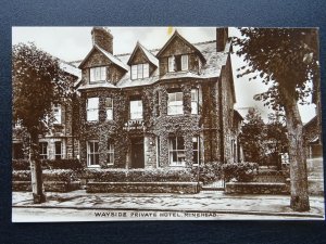 Somerset MINEHEAD The Wayside Private Hotel - Old RP Postcard by W. Dennis Moss