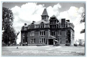 c1940s Memorial Hall Doane College Crete Nebraska NE RPPC Photo Vintage Postcard
