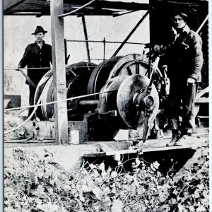 c1960s Yelm, Wash Logging Donkey Engine 1913 Repro Photo WA Lumberjack Vtg A145