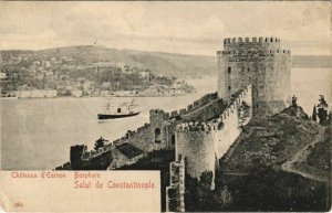 Pc Constantinople, Istambul chateaux d' Europe Bosphorus turkey (a20083) 