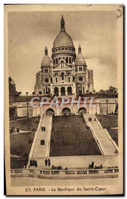 Old Postcard Paris The Sacre Coeur Basilica