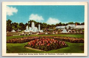 Garfield Park  Indianapolis  Indiana Postcard