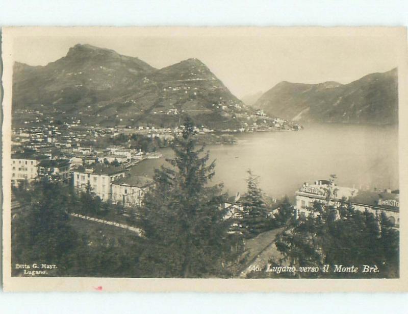 old rppc NICE VIEW Lugano - Ticino Switzerland i2122