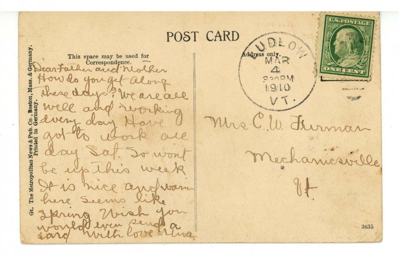 VT - Ludlow. Bird's Eye View