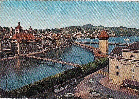 Switzerland Luzern Altstadt 1961