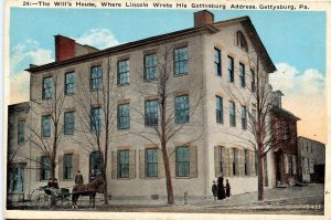 PA - Gettysburg. The Will's House where Lincoln wrote his Gettysburg Address