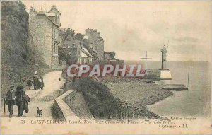 Postcard Old Saint Brieuc in La Tour Le Chemin du Phare