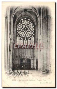 Old Postcard Sens Interior of the Cathedral North Transept