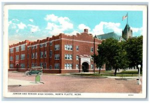 North Platte Nebraska NE Postcard Junior And Senior High School Building 1930