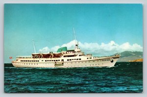 Cruising the Famed Inside Passage DES Polar Star Ship Vintage Postcard A37