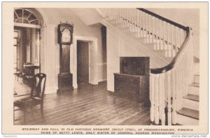 Stairway & Hall In Old Historic Kenmore, Fredericksburg, Virginia, 1910-1920s