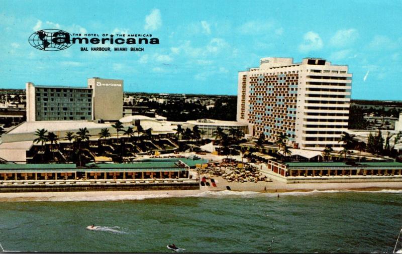 Florida Miami Beach Bal Harbour The Americana Hotel 1970