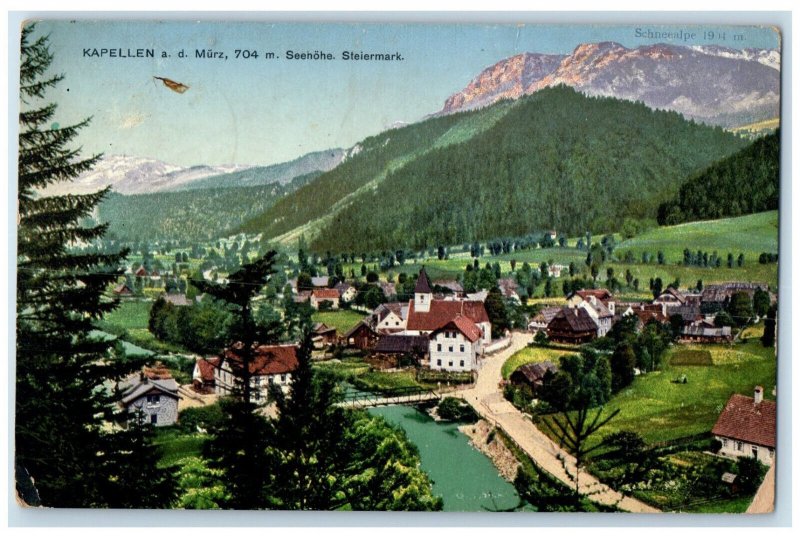 c1910 Seehohe Styria Chapels a.d. Murz Lower Austria Austria Posted Postcard