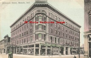 IN, Muncie, Indiana, Delaware Hotel, Exterior View, 1915 PM