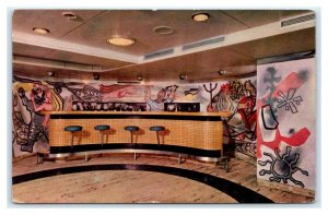 Cabo San Roque Bar Club interior 1950s? SEVILLA Spain Postcard