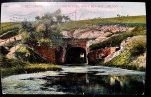 Vintage Postcard 1909 Oldest Transportation Tunnel in US, Lebanon, Pennsylvania